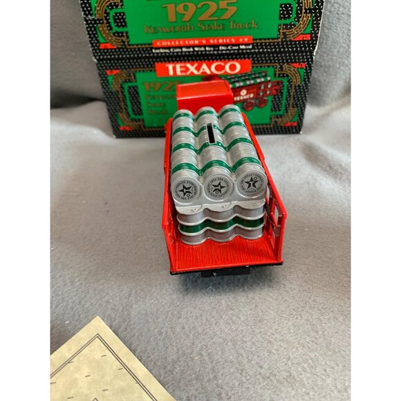 Texaco 1925 Kenworth Stake Truck Barrels Die-Cast Metal Coin Bank Collectors Ser - Picture 6 of 13